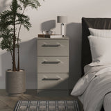 Devon 3 Drawer Bedside Table
