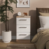 Devon 3 Drawer Bedside Table