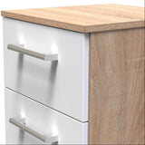 Devon 3 Drawer Bedside Table