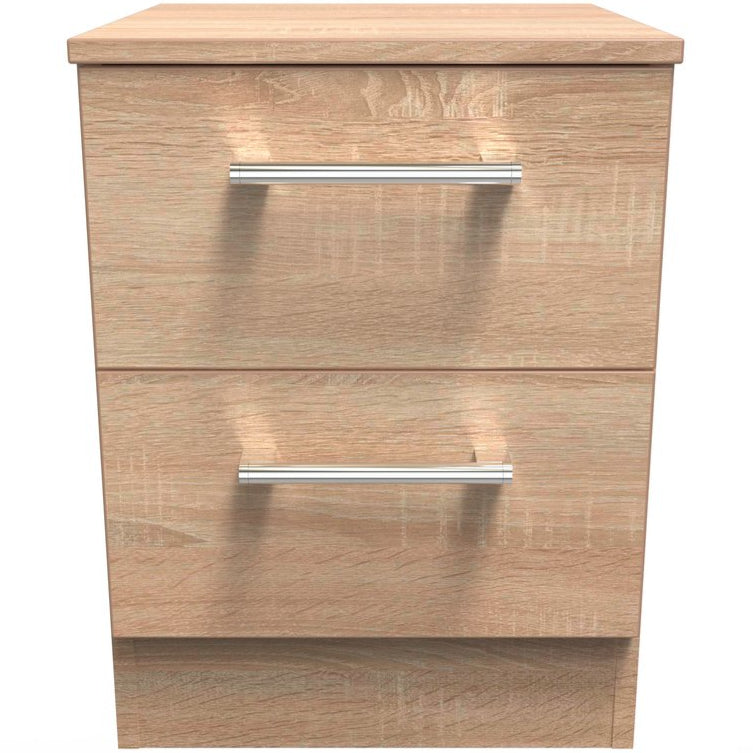 Devon 2 Drawer Bedside Table