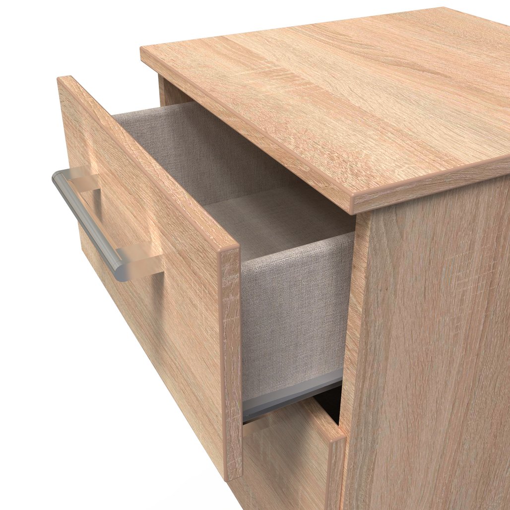Devon 2 Drawer Bedside Table