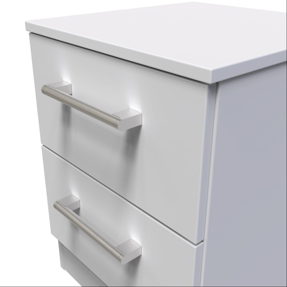 Devon 2 Drawer Bedside Table