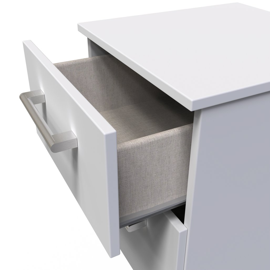 Devon 2 Drawer Bedside Table