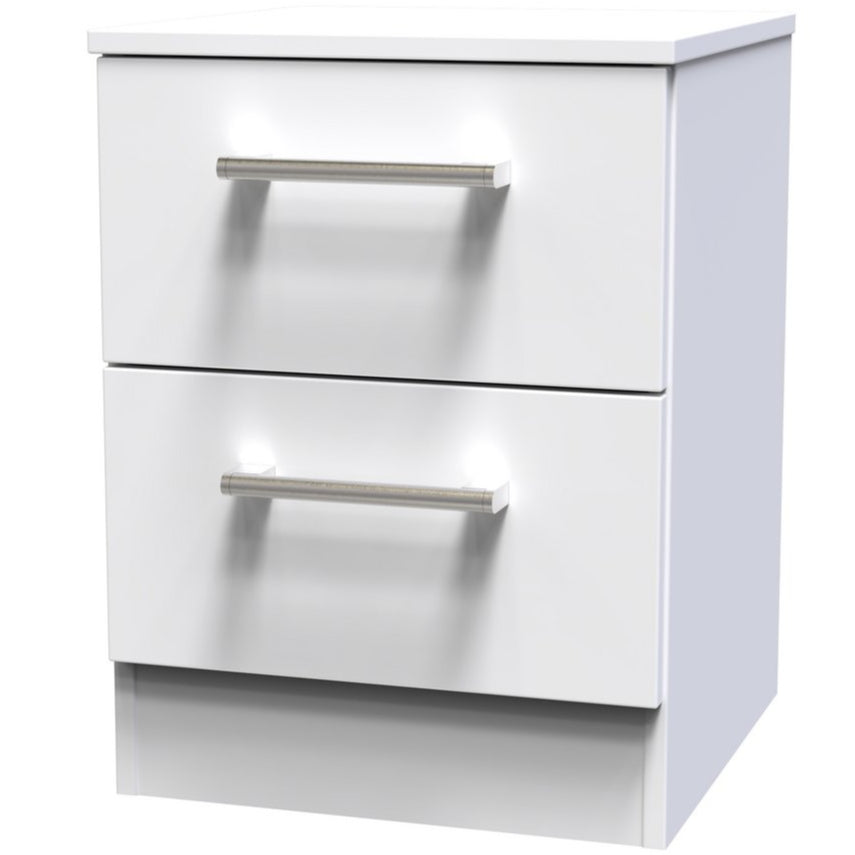 Devon 2 Drawer Bedside Table