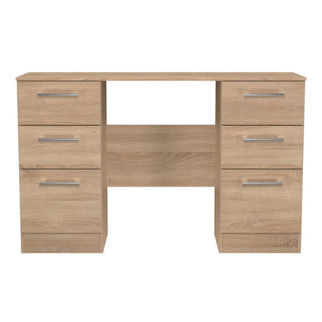 Devon 6 Drawer Double Pedestal Desk