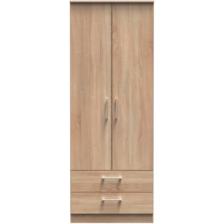 Devon 2 Drawer 2 Door Double Wardrobe