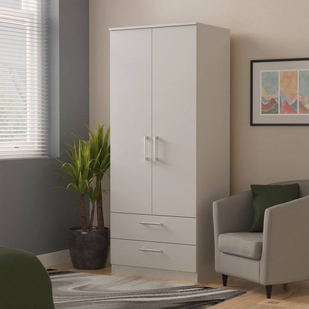 Devon 2 Drawer 2 Door Double Wardrobe