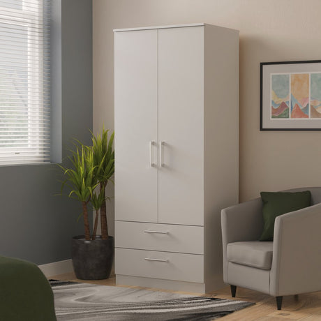 Devon 2 Drawer 2 Door Double Wardrobe
