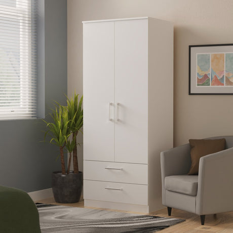 Devon 2 Drawer 2 Door Double Wardrobe