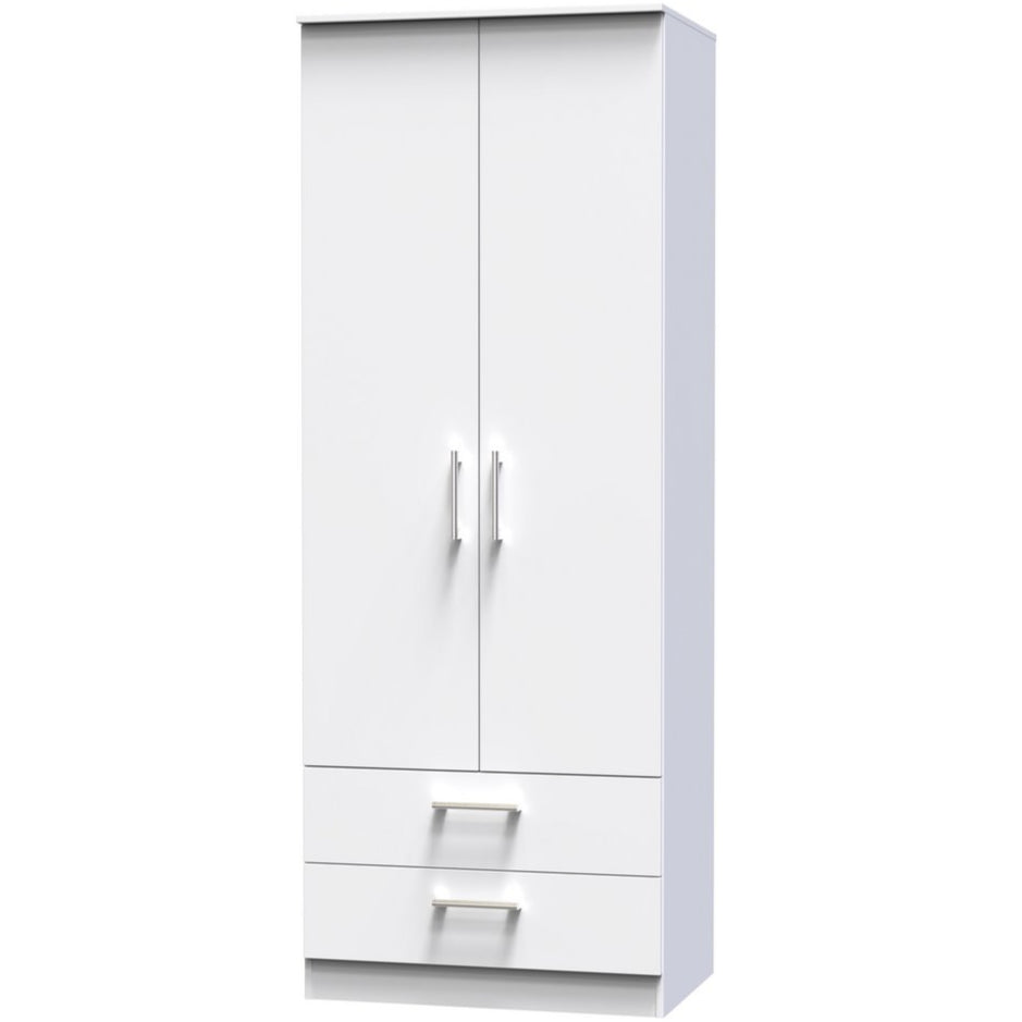 Devon 2 Drawer 2 Door Double Wardrobe