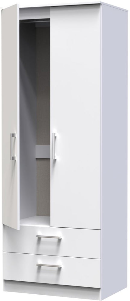 Devon 2 Drawer 2 Door Double Wardrobe