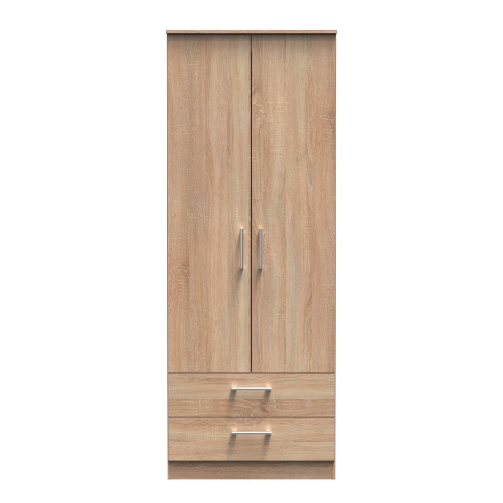 Devon Tall 2 Drawer 2 Door Double Wardrobe