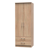 Devon Tall 2 Drawer 2 Door Double Wardrobe
