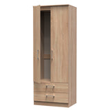 Devon Tall 2 Drawer 2 Door Double Wardrobe