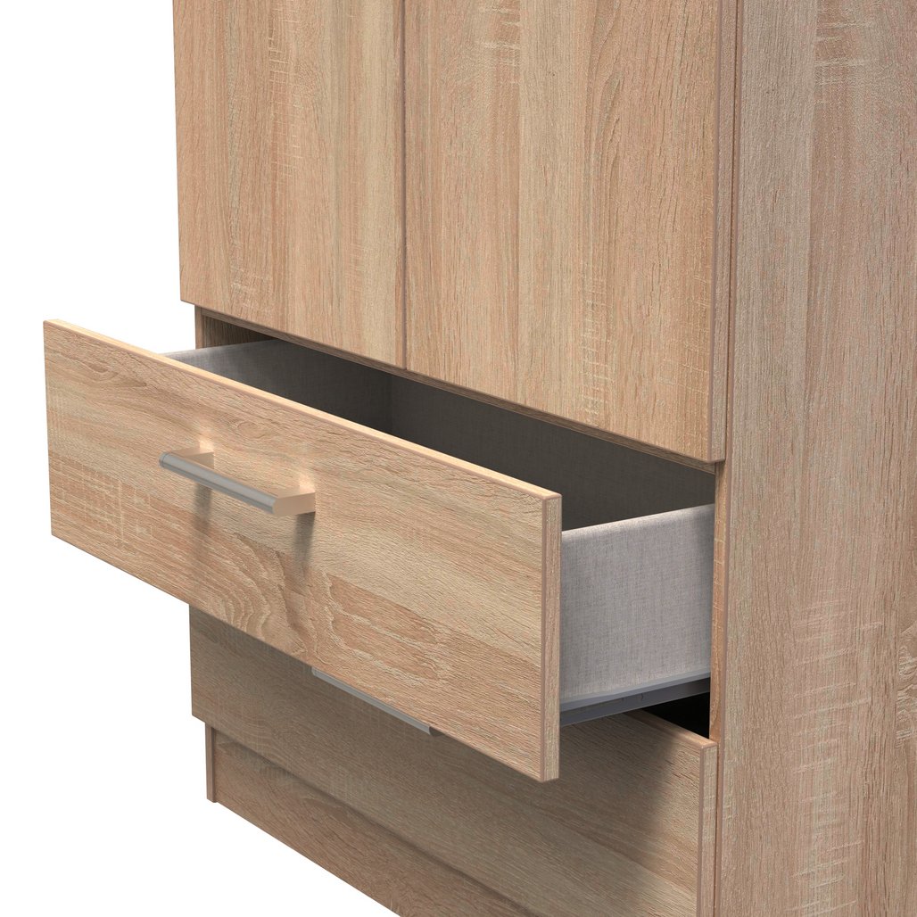 Devon Tall 2 Drawer 2 Door Double Wardrobe