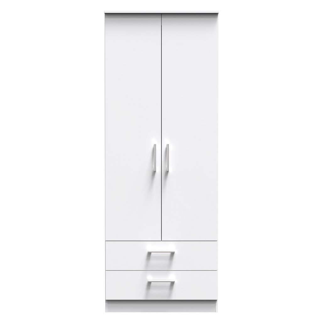 Devon Tall 2 Drawer 2 Door Double Wardrobe