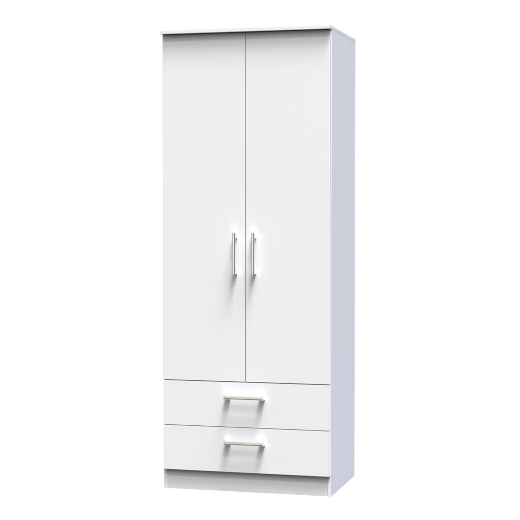 Devon Tall 2 Drawer 2 Door Double Wardrobe