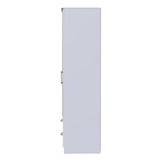 Devon Tall Mirrored 2 Door 2 Drawer Double Wardrobe