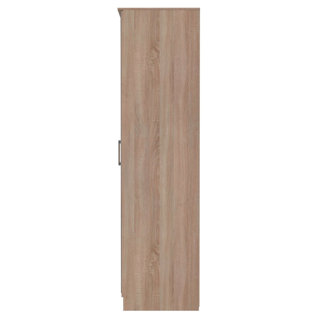 Devon Tall Mirrored 2 Door Double Wardrobe