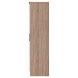Devon Tall Mirrored 2 Door Double Wardrobe