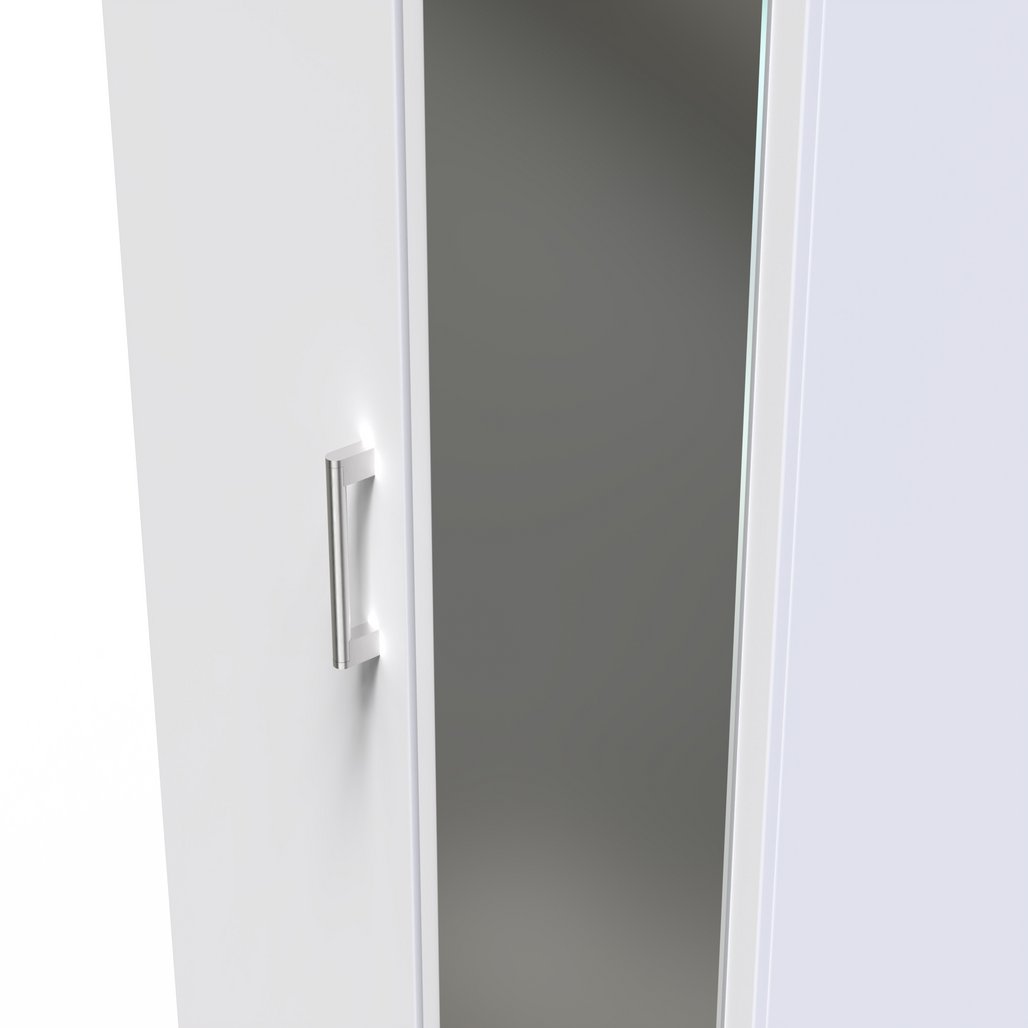 Devon Tall Mirrored 2 Door Double Wardrobe