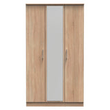 Devon Tall Mirrored 3 Door Triple Wardrobe