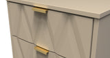 Diamond Narrow 5 Drawer Chest with Gold Hairpin Legs