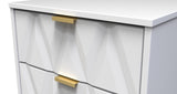 Diamond 2 Drawer Bedside Cabinet with Hairpin Legs