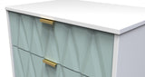 Diamond 3 Drawer Midi Chest with Gold Hairpin Legs