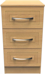 Dorset 3 Drawer Bedside Table