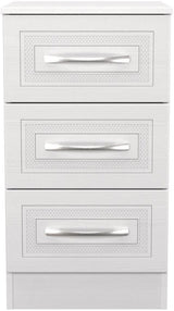 Dorset 3 Drawer Bedside Table