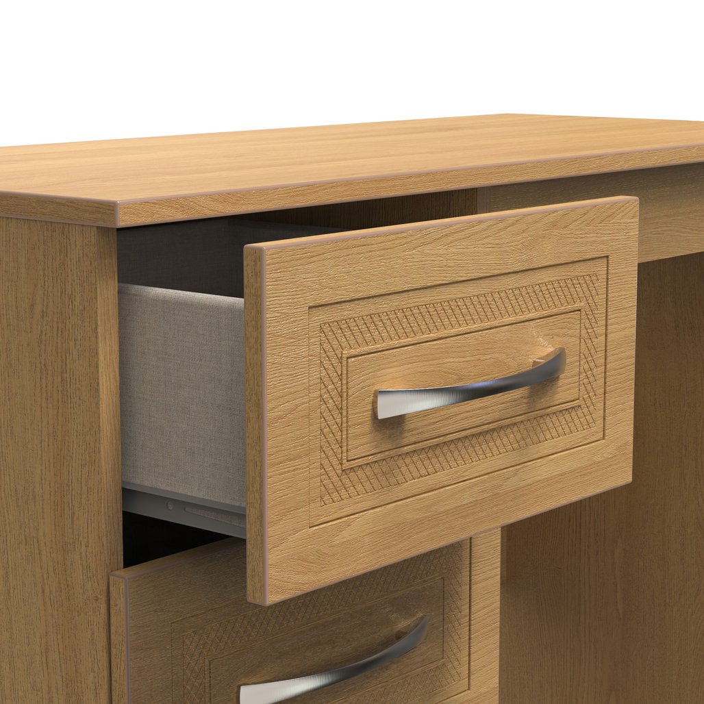 Dorset 3 Drawer Single Pedestal Dressing Table