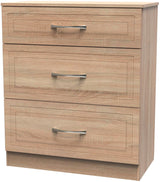 Dorset 3 Drawer Deep Chest Dresser