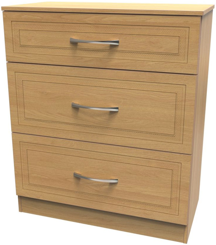Dorset 3 Drawer Deep Chest Dresser