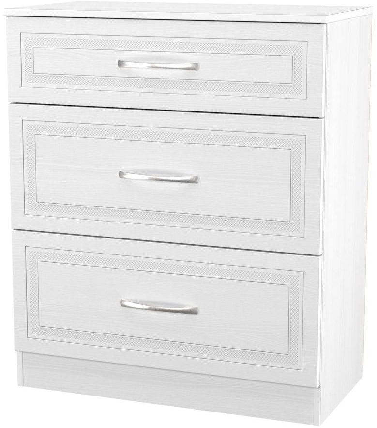 Dorset 3 Drawer Deep Chest Dresser