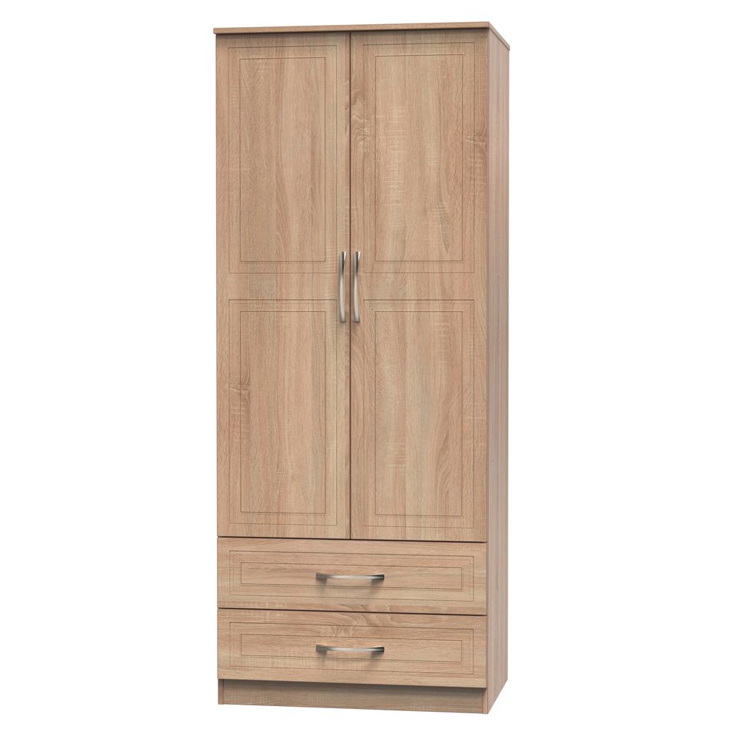 Dorset 2 Door 2 Drawer Double Wardrobe