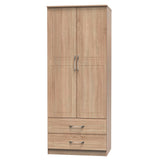 Dorset 2 Door 2 Drawer Double Wardrobe