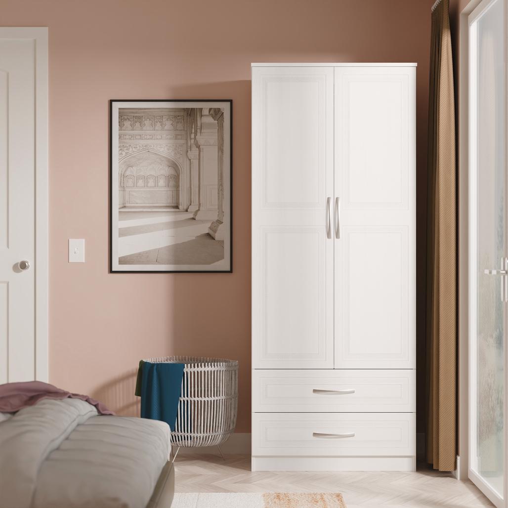 Dorset 2 Door 2 Drawer Double Wardrobe