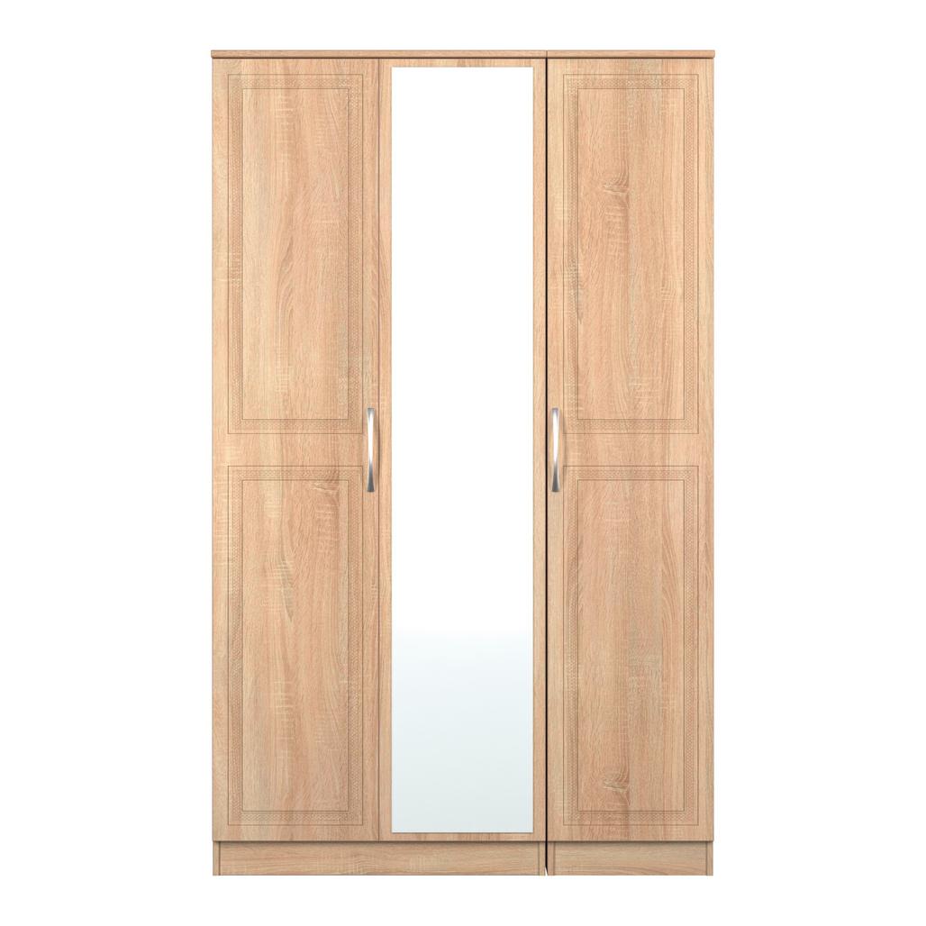 Dorset Mirrored 3 Door Triple Wardrobe