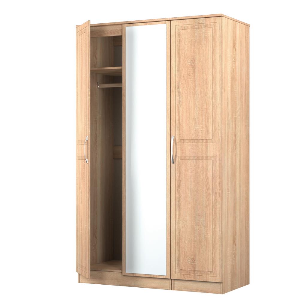 Dorset Mirrored 3 Door Triple Wardrobe