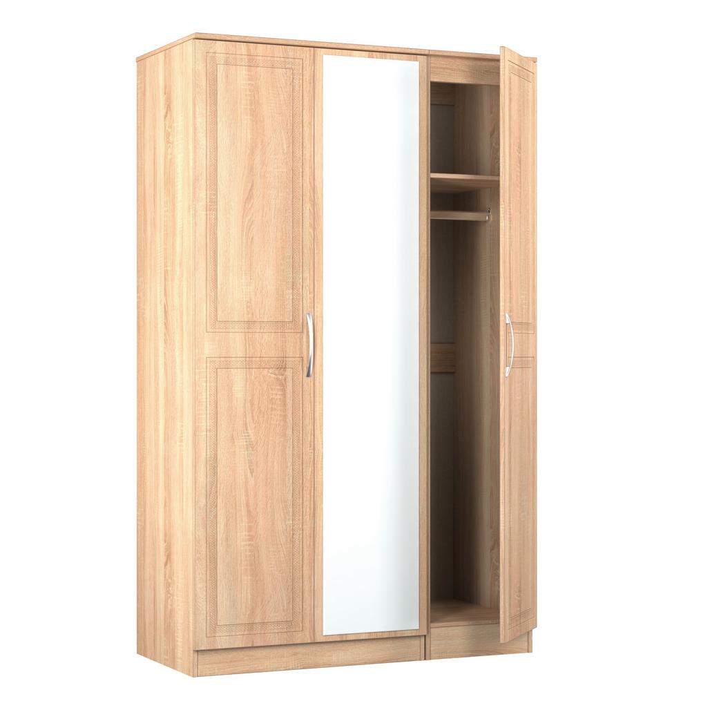 Dorset Mirrored 3 Door Triple Wardrobe