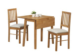 Butterfly Drop Leaf Folding Dining Table Set with 2 Chairs