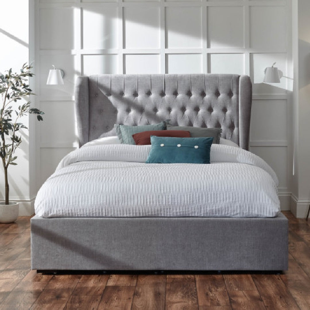 Dakota Platinum Ottoman Bed