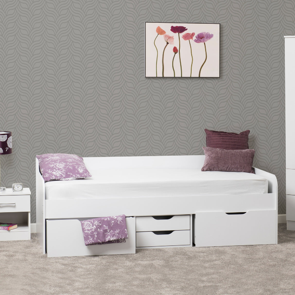 Dante White Day Bed