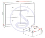 Denver 6 Drawer Chest of Drawers