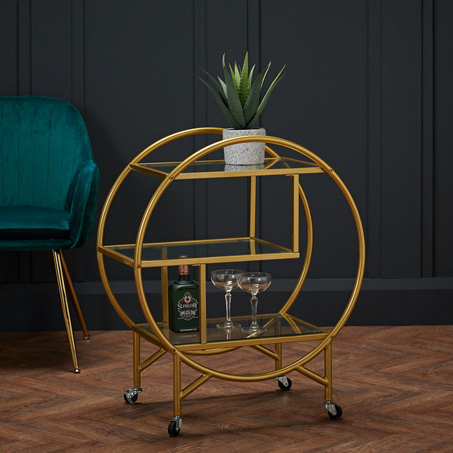 Dixie Gold Serving Cart