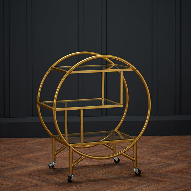 Dixie Gold Serving Cart