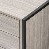 Alva Open Wardrobe with 2 Drawers 3 Piece Bedroom Set