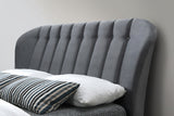 Elm Grey Velvet Bed