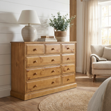 Maple 9 Drawer Chest of Drawers